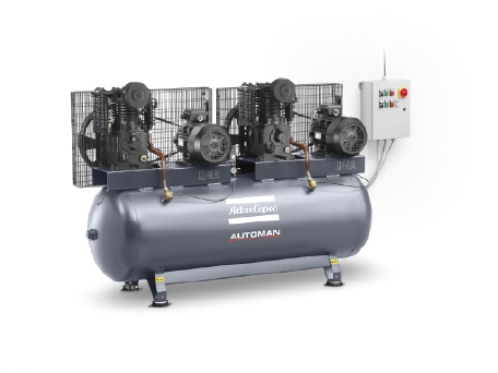 Automan AT series: Oil-lubricated, cast-iron piston compressors