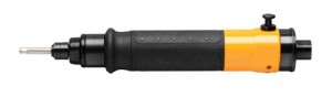 LUM22 PR10 : Pneumatic, straight, shut-off screwdriver with push start and button reverse